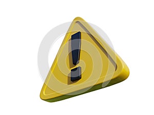 Yellow TriangleÂ Warning Sign with Exclamation Mark